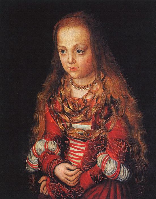 CRANACH, Lucas the Elder A Princess of Saxony dfg Germany oil painting art
